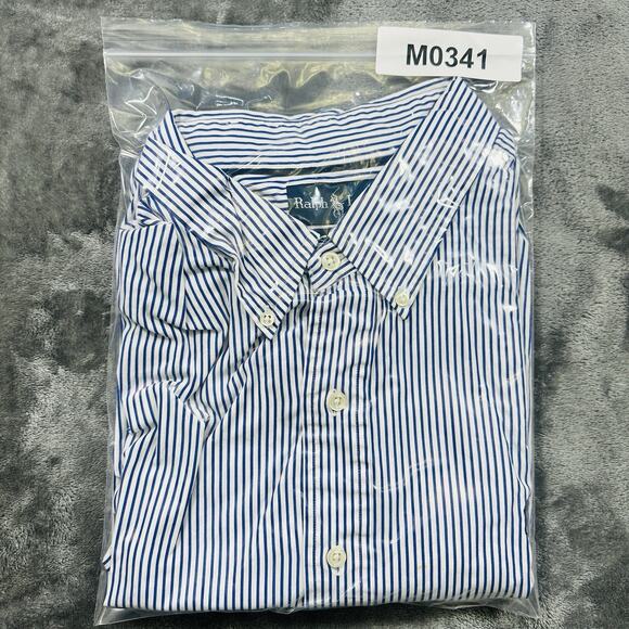 Ralph Lauren Polo‎ Classic Fit Shirt Men’s 2XL White/Blue Striped Button Down - Picture 10 of 10